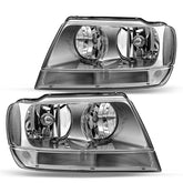 VehicleAid Headlights For 1999-2004 Jeep Grand Cherokee